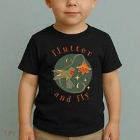 Flutter And Fly Apparel Hummingbird And Flower Toddler T-Shirt thumb 2