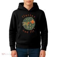 Flutter And Fly Apparel Hummingbird And Flower Kids Hoodie thumb 4