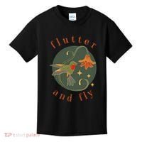 Flutter And Fly Apparel Hummingbird And Flower Kids T-Shirt thumb 0