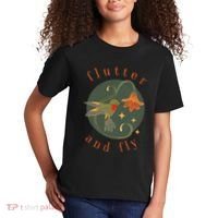 Flutter And Fly Apparel Hummingbird And Flower Kids T-Shirt thumb 2
