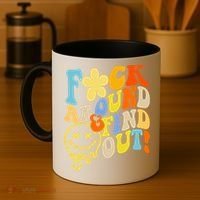 Fuck Around Find Out Smile Retro Groovy Funny Coffee Mug thumb 4