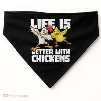 Funny Animal Farmer Dabbing Rooster Dab Hen Chicken USA-Made Doggie Bandana thumb 0