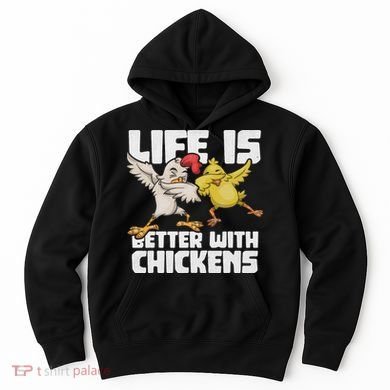 Funny Animal Farmer Dabbing Rooster Dab Hen Chicken Hoodie