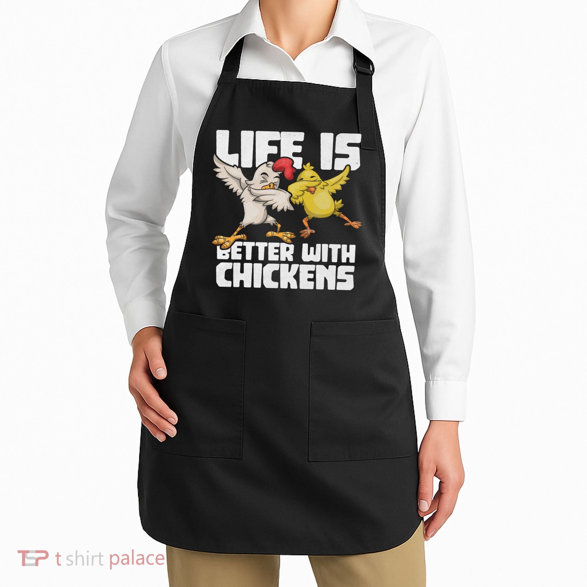Funny Animal Farmer Dabbing Rooster Dab Hen Chicken Apron