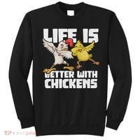Funny Animal Farmer Dabbing Rooster Dab Hen Chicken Sweatshirt thumb 0