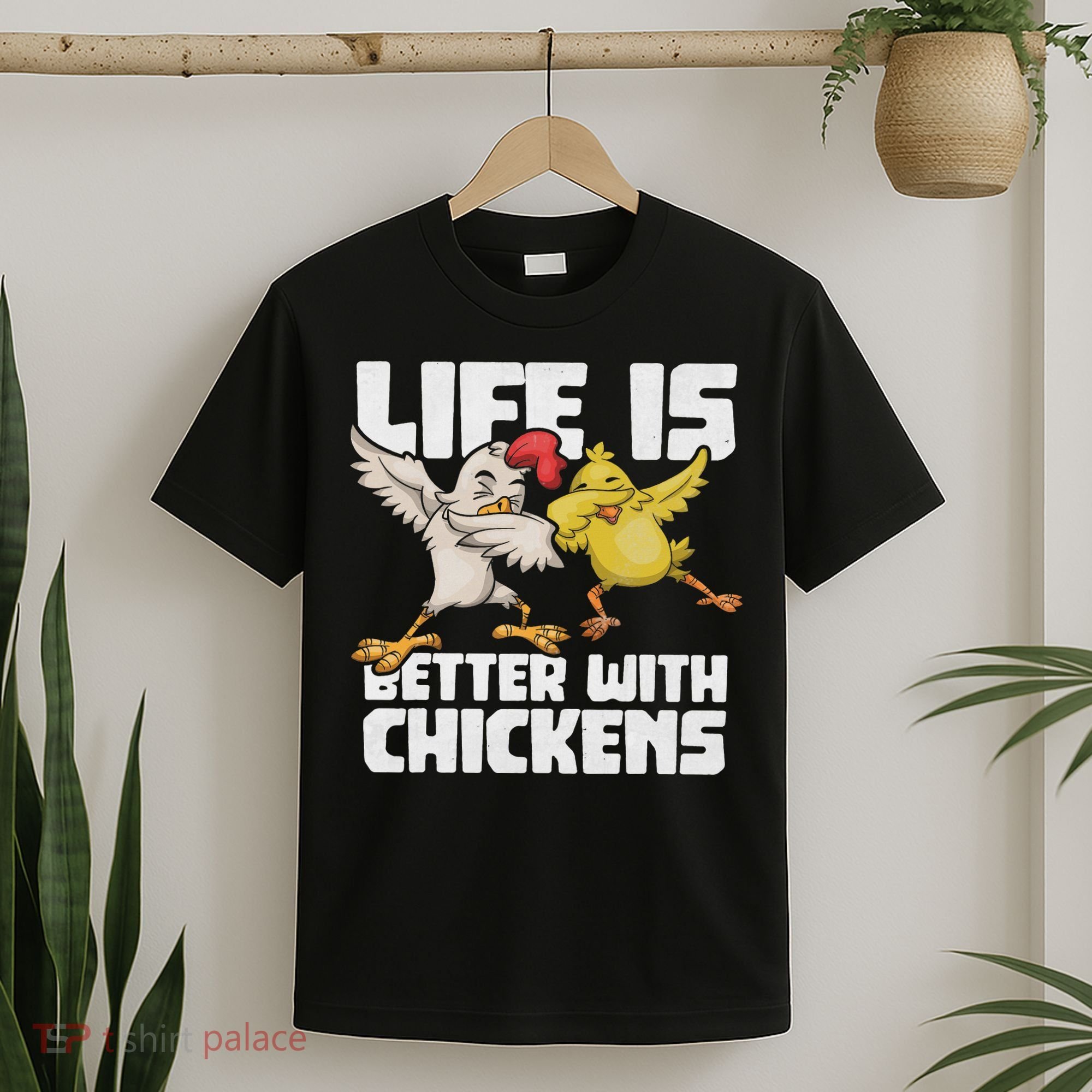 Funny Animal Farmer Dabbing Rooster Dab Hen Chicken T-Shirt