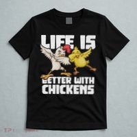 Funny Animal Farmer Dabbing Rooster Dab Hen Chicken T-Shirt thumb 5