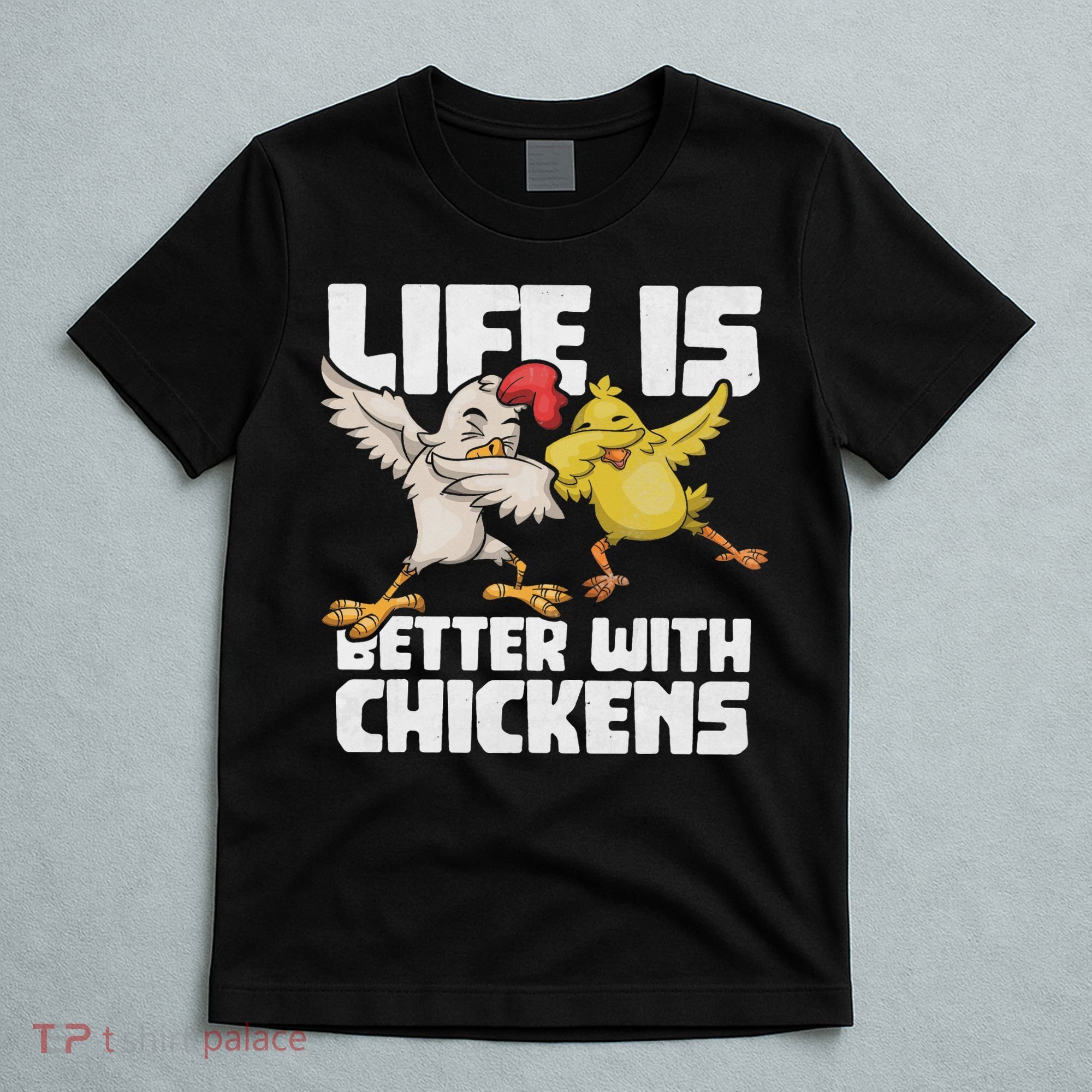 Funny Animal Farmer Dabbing Rooster Dab Hen Chicken T-Shirt