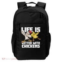Funny Animal Farmer Dabbing Rooster Dab Hen Chicken Backpack thumb 0