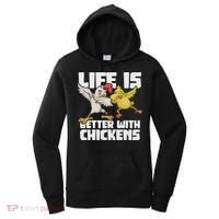 Funny Animal Farmer Dabbing Rooster Dab Hen Chicken Women's Hoodie thumb 0