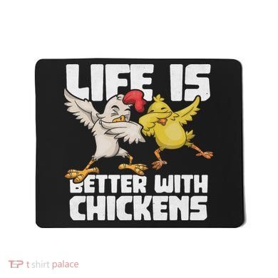 Funny Animal Farmer Dabbing Rooster Dab Hen Chicken Mousepad