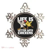 Funny Animal Farmer Dabbing Rooster Dab Hen Chicken Ornament thumb 0