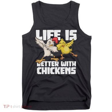 Funny Animal Farmer Dabbing Rooster Dab Hen Chicken Tank Top