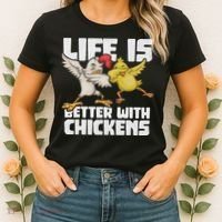 Funny Animal Farmer Dabbing Rooster Dab Hen Chicken Women's T-Shirt thumb 2