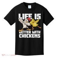 Funny Animal Farmer Dabbing Rooster Dab Hen Chicken Kids T-Shirt thumb 0