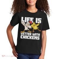 Funny Animal Farmer Dabbing Rooster Dab Hen Chicken Kids T-Shirt thumb 2