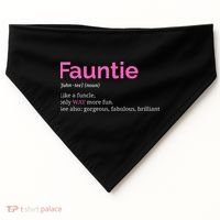 Fauntie Auntie Funny Aunt Gift Favorite Tee USA-Made Doggie Bandana thumb 0