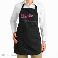 Fauntie Auntie Funny Aunt Gift Favorite Tee Apron thumb 2