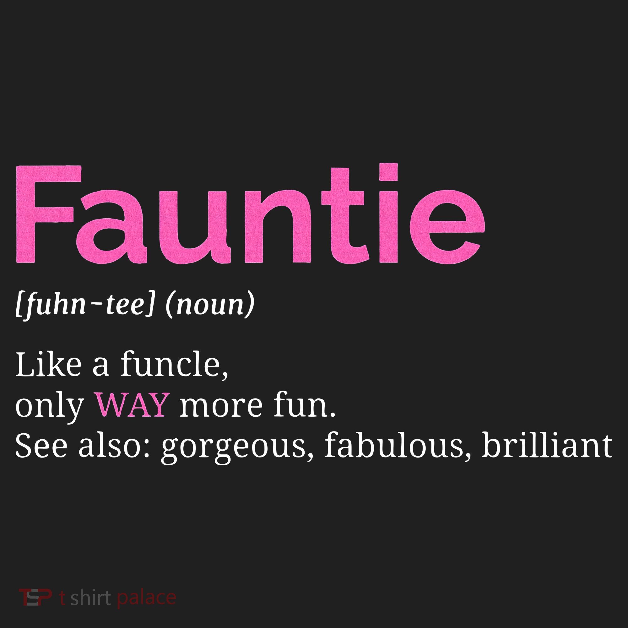 Fauntie Auntie Funny Aunt Gift Favorite Tee Beanie