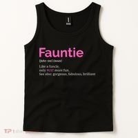 Fauntie Auntie Funny Aunt Gift Favorite Tee Tank Top thumb 2