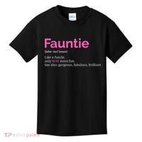 Fauntie Auntie Funny Aunt Gift Favorite Tee Kids T-Shirt thumb 0
