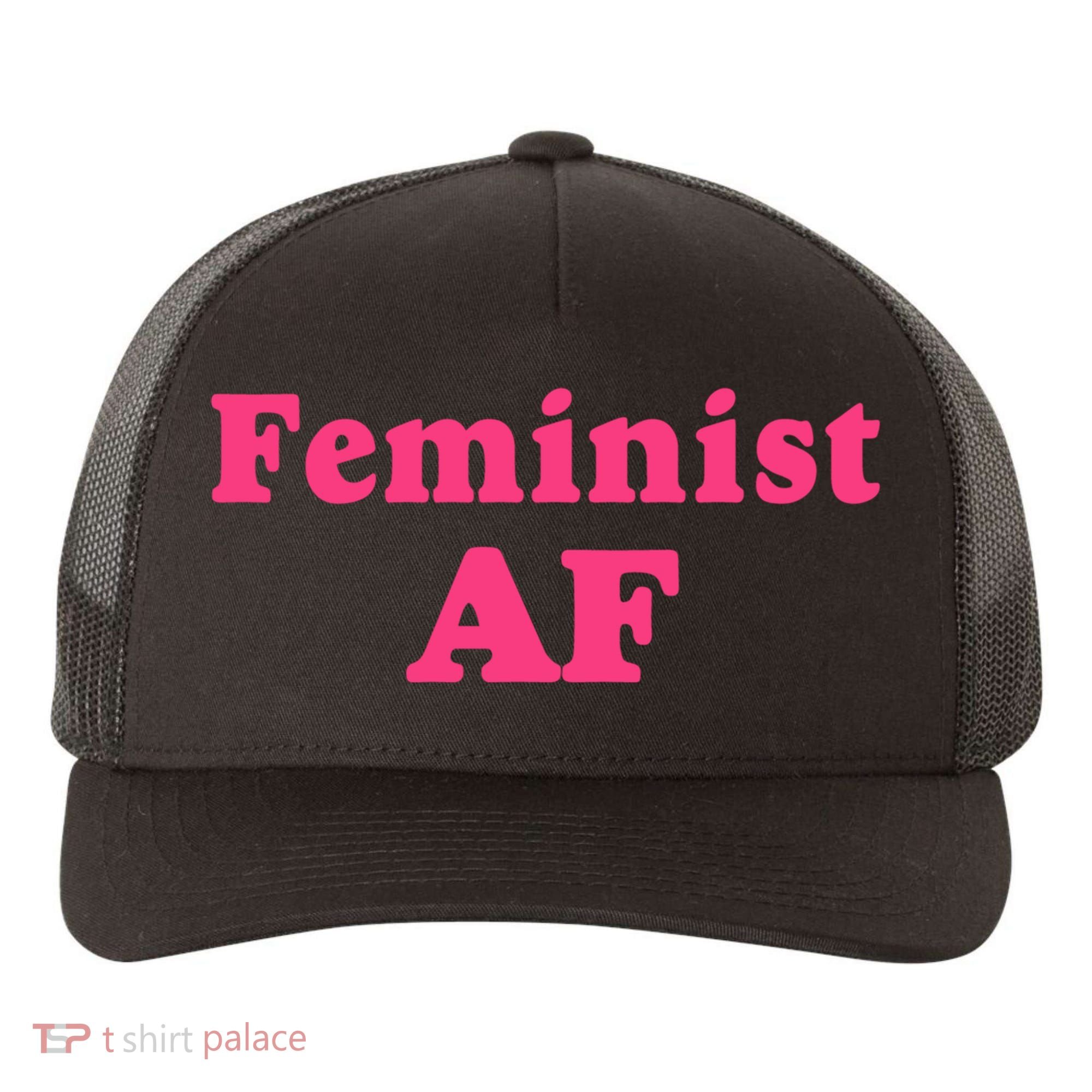 Feminist Af Feminism Retro Style Cool Gift Yupoong Adult 5-Panel Trucker Hat
