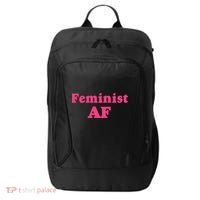 Feminist Af Feminism Retro Style Cool Gift City Backpack thumb 0