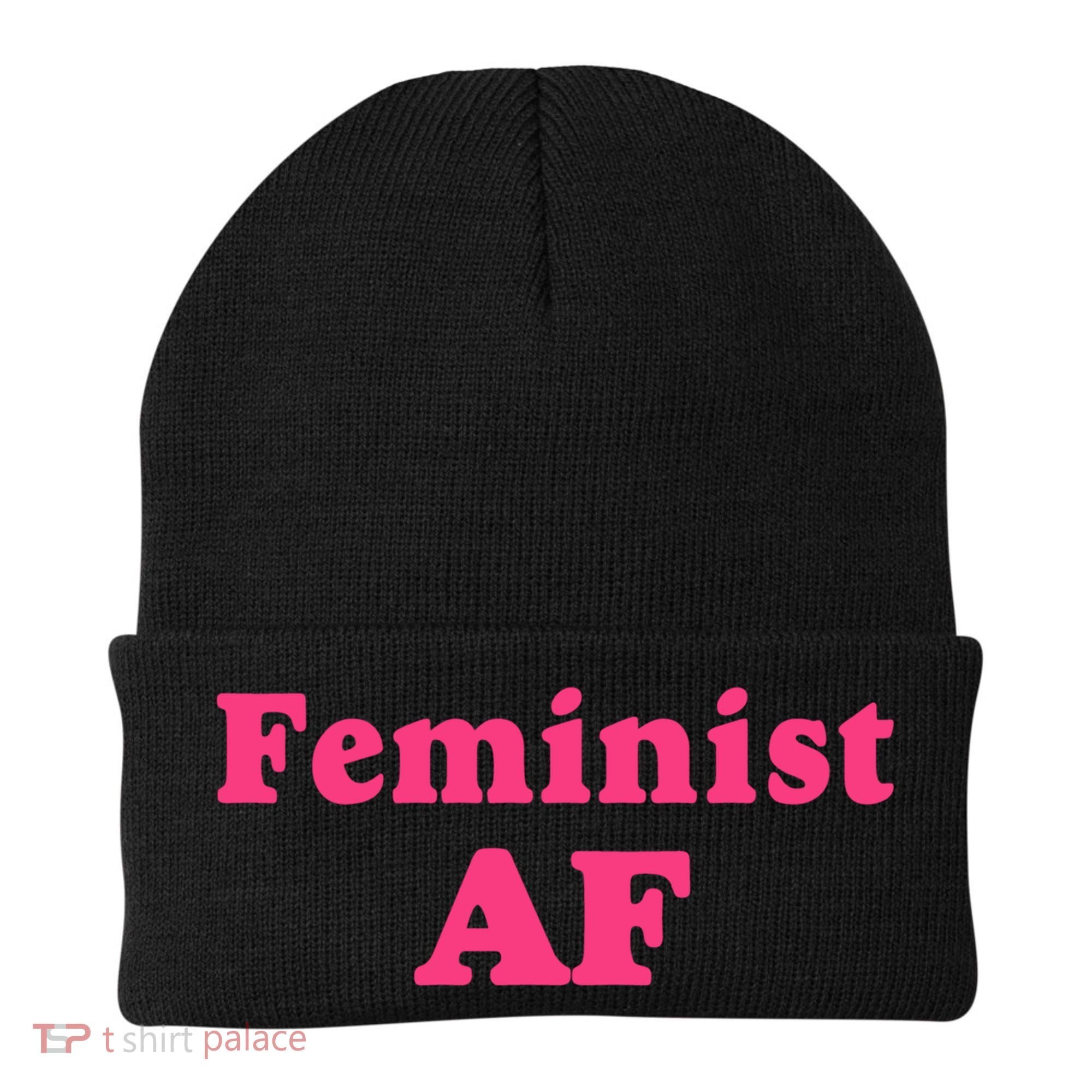 Feminist Af Feminism Retro Style Cool Gift Beanie
