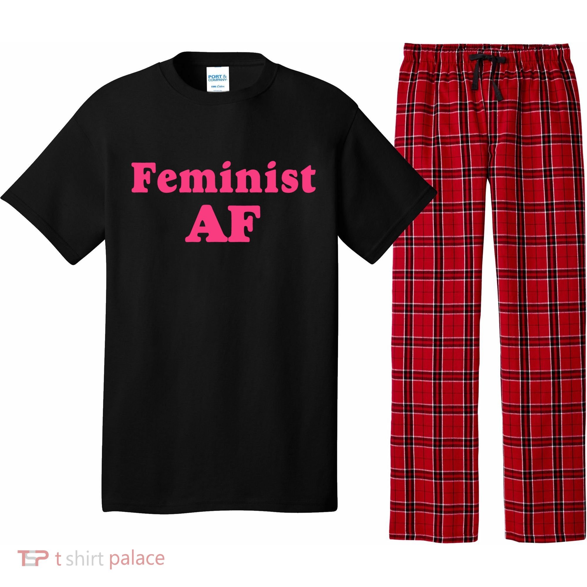 Feminist Af Feminism Retro Style Cool Gift Pajama Set