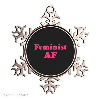 Feminist Af Feminism Retro Style Cool Gift Ornament