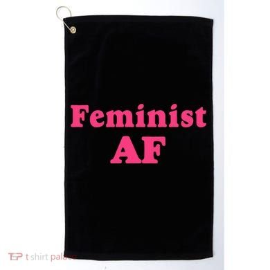 Feminist Af Feminism Retro Style Cool Gift Golf Towel
