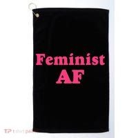 Feminist Af Feminism Retro Style Cool Gift Golf Towel thumb 0