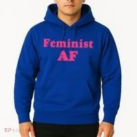 Feminist Af Feminism Retro Style Cool Gift Hoodie thumb 2