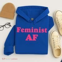Feminist Af Feminism Retro Style Cool Gift Hoodie thumb 4