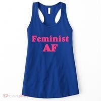 Feminist Af Feminism Retro Style Cool Gift Women's Tank Top thumb 0