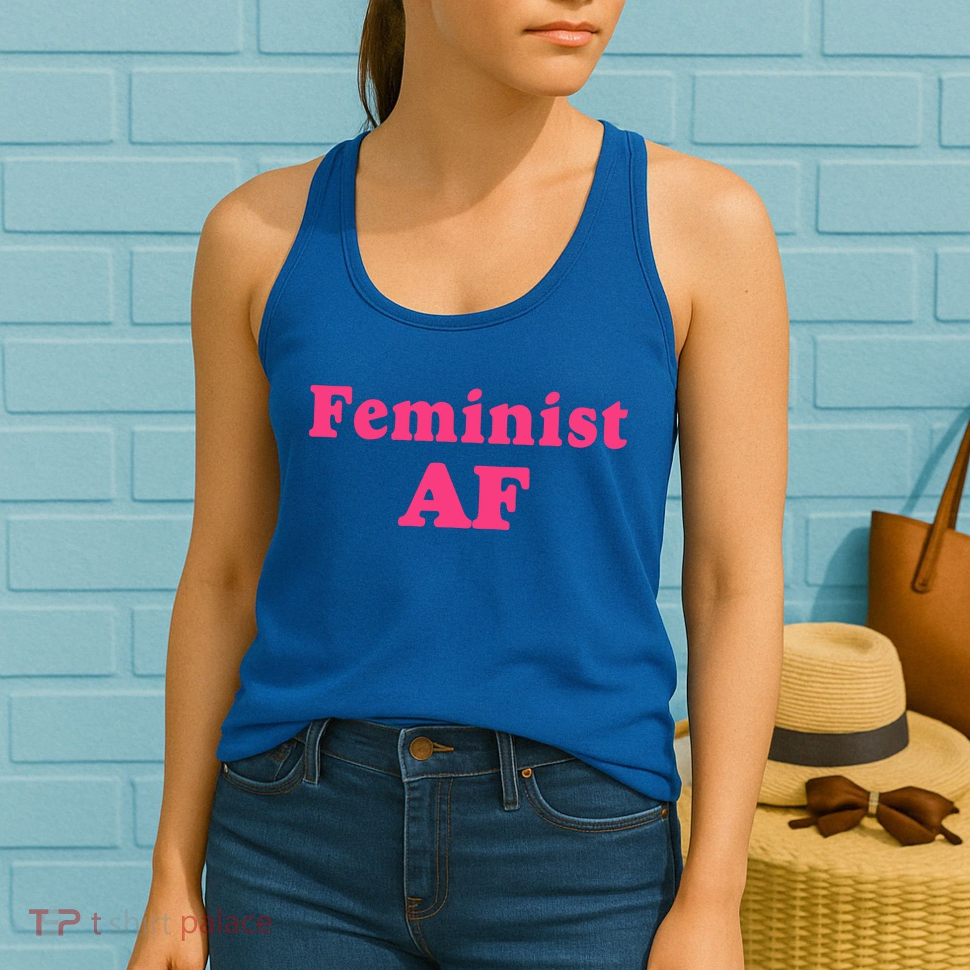 Feminist Af Feminism Retro Style Cool Gift Women's Tank Top