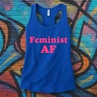 Feminist Af Feminism Retro Style Cool Gift Women's Tank Top thumb 3