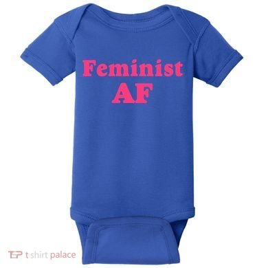 Feminist Af Feminism Retro Style Cool Gift Baby Bodysuit