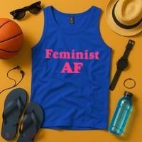 Feminist Af Feminism Retro Style Cool Gift Tank Top thumb 4