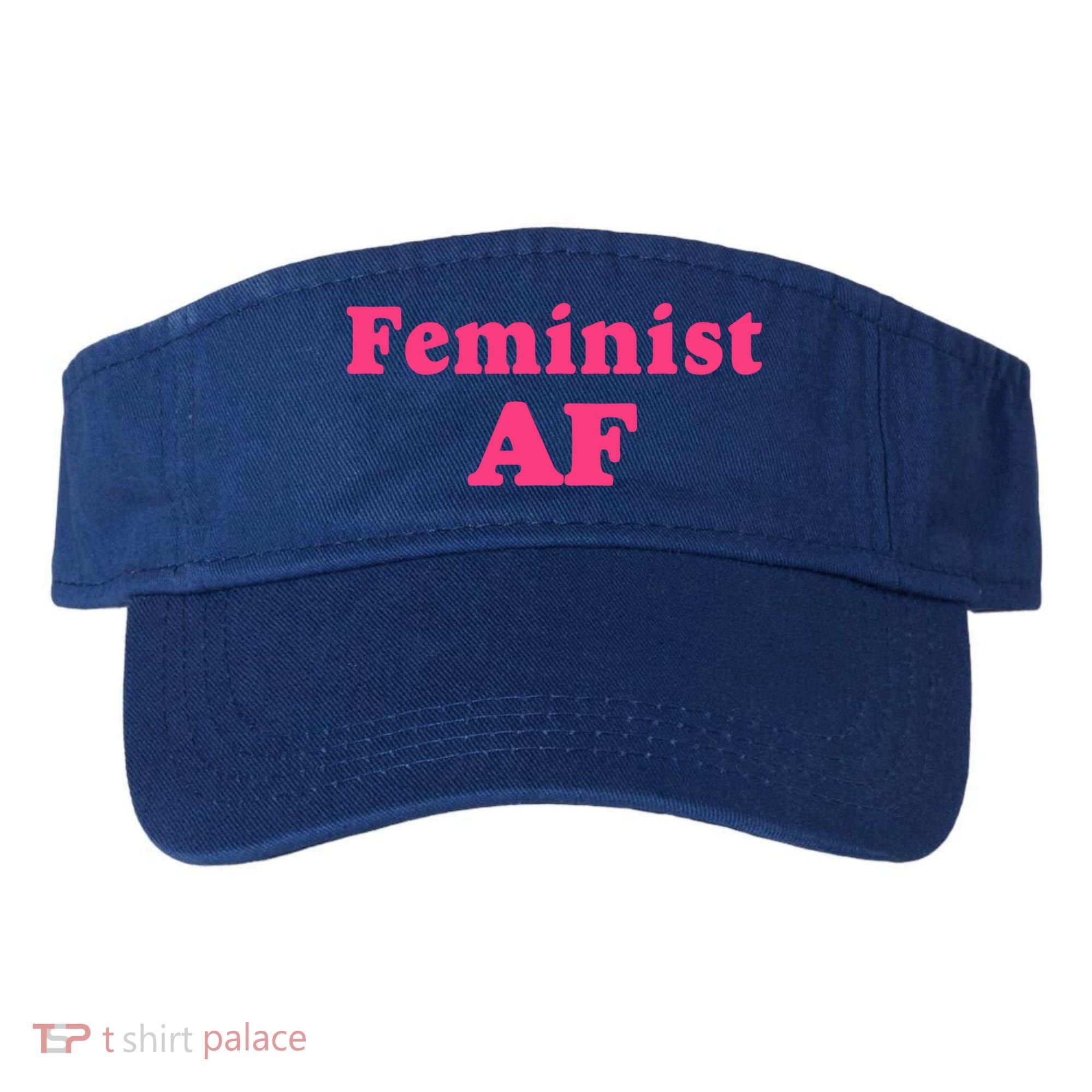Feminist Af Feminism Retro Style Cool Gift Visor