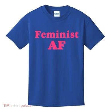 Feminist Af Feminism Retro Style Cool Gift Kids T-Shirt