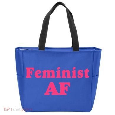 Feminist Af Feminism Retro Style Cool Gift Tote Bag