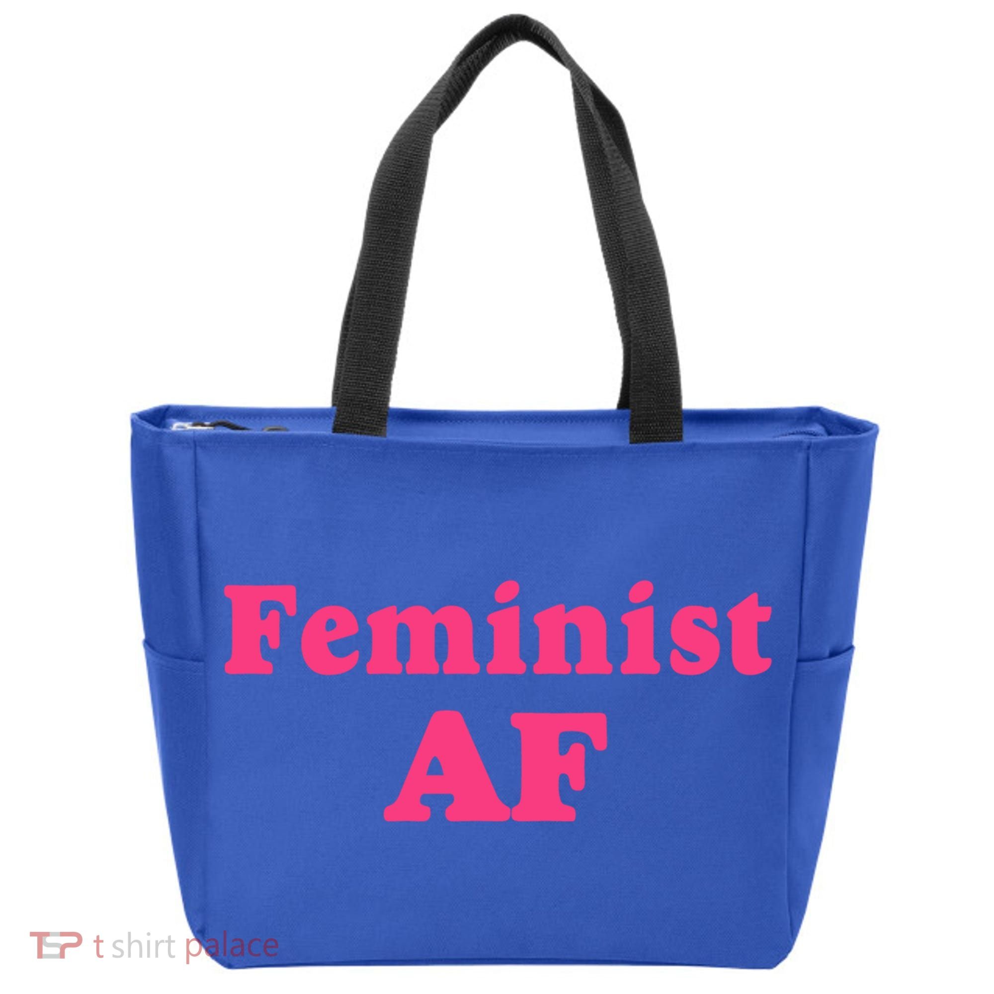 Feminist Af Feminism Retro Style Cool Gift Tote Bag