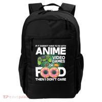Funny Anime Food And Video Games Backpack thumb 0