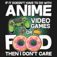 Funny Anime Food And Video Games Backpack thumb 2