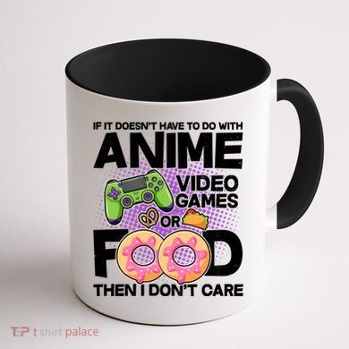 Funny Anime Food And Video Games Coffee Mug back