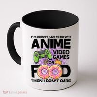Funny Anime Food And Video Games Coffee Mug thumb 0