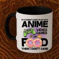 Funny Anime Food And Video Games Coffee Mug thumb 2
