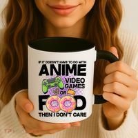 Funny Anime Food And Video Games Coffee Mug thumb 3