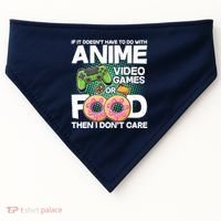 Funny Anime Food And Video Games USA-Made Doggie Bandana thumb 0